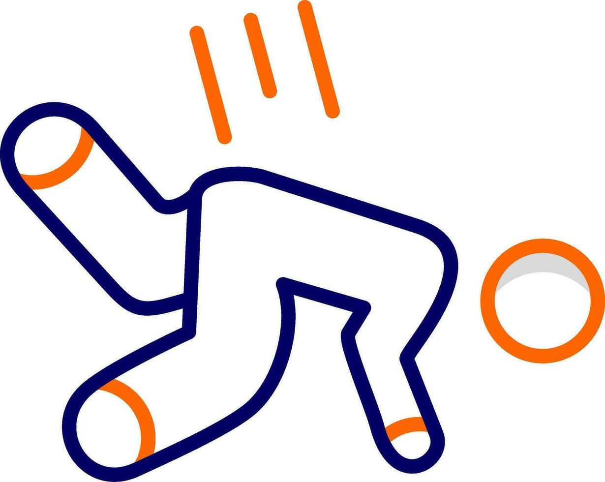Falling Down Vector Icon