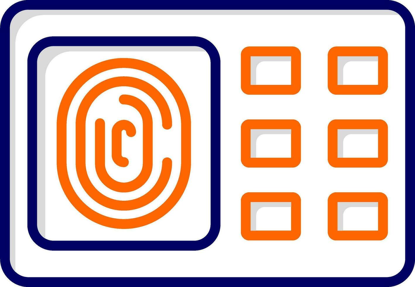Fingerprint Scanner Vector Icon