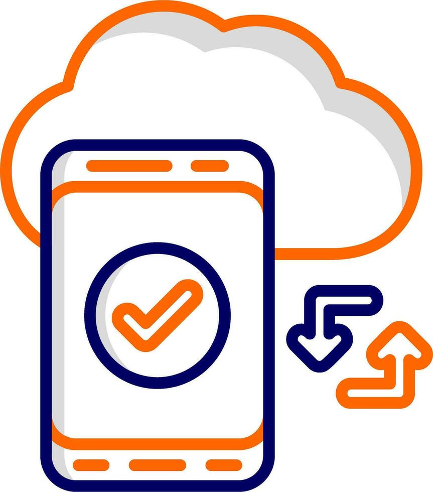 Cloud Sync Vector Icon
