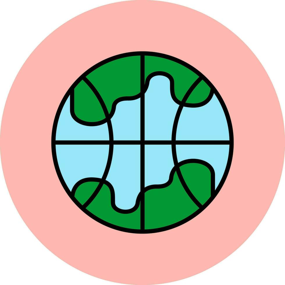 Planet Earth Vector Icon