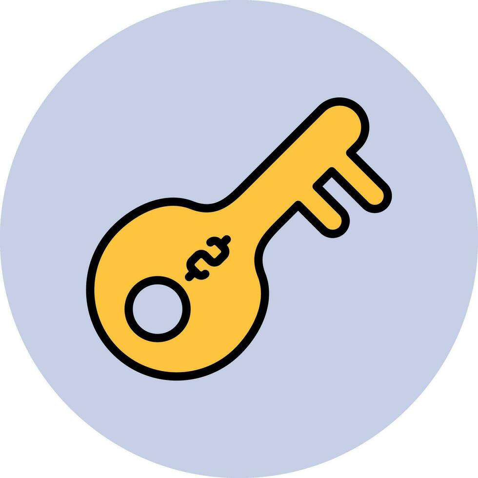 icono de vector clave