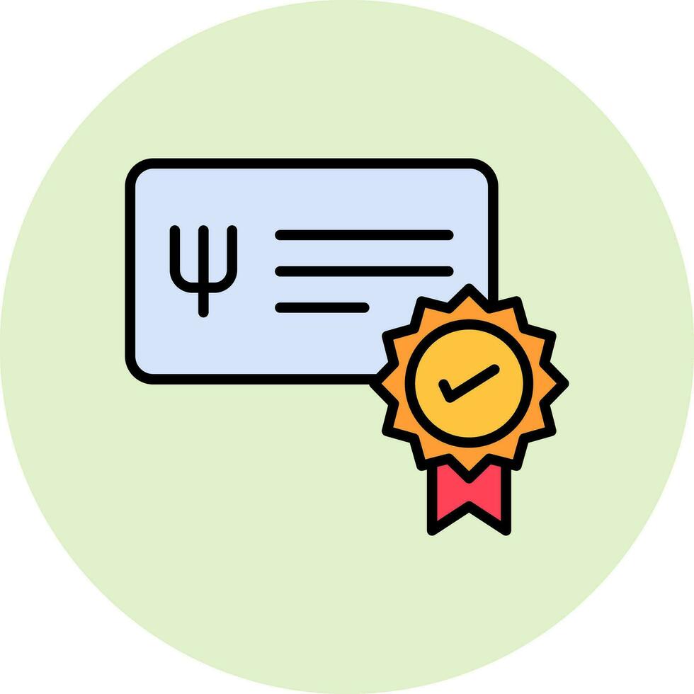 certificado vector icono