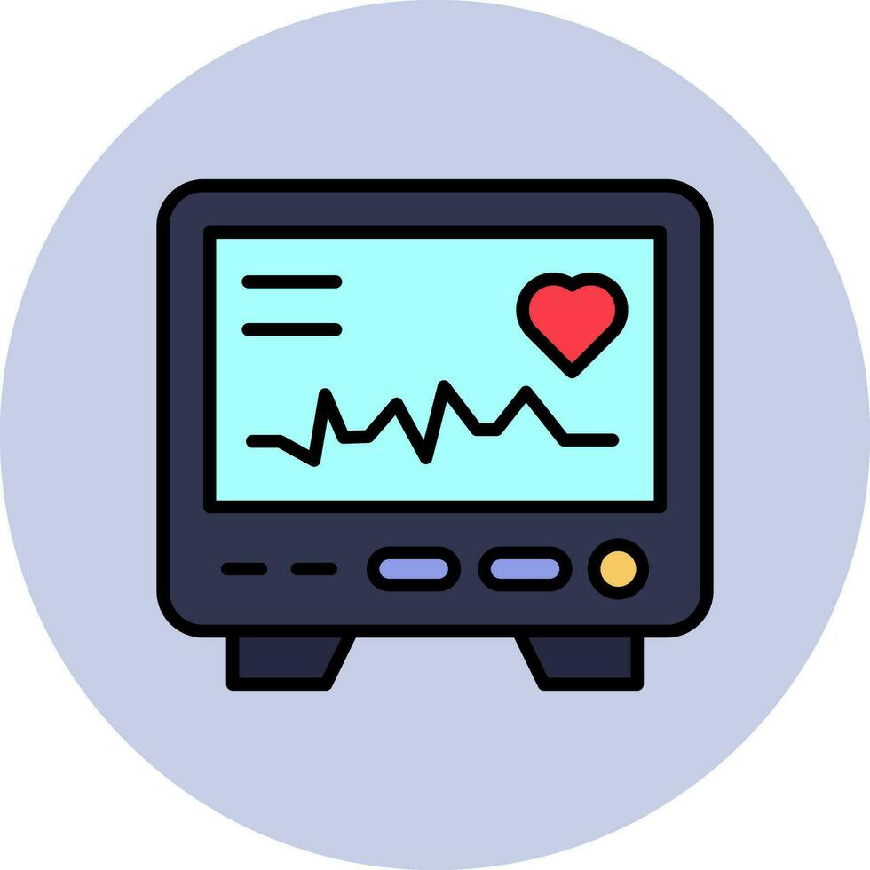 Electrocardiogram Vector Icon