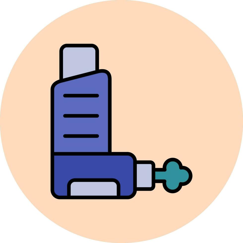 icono de vector de inhalador