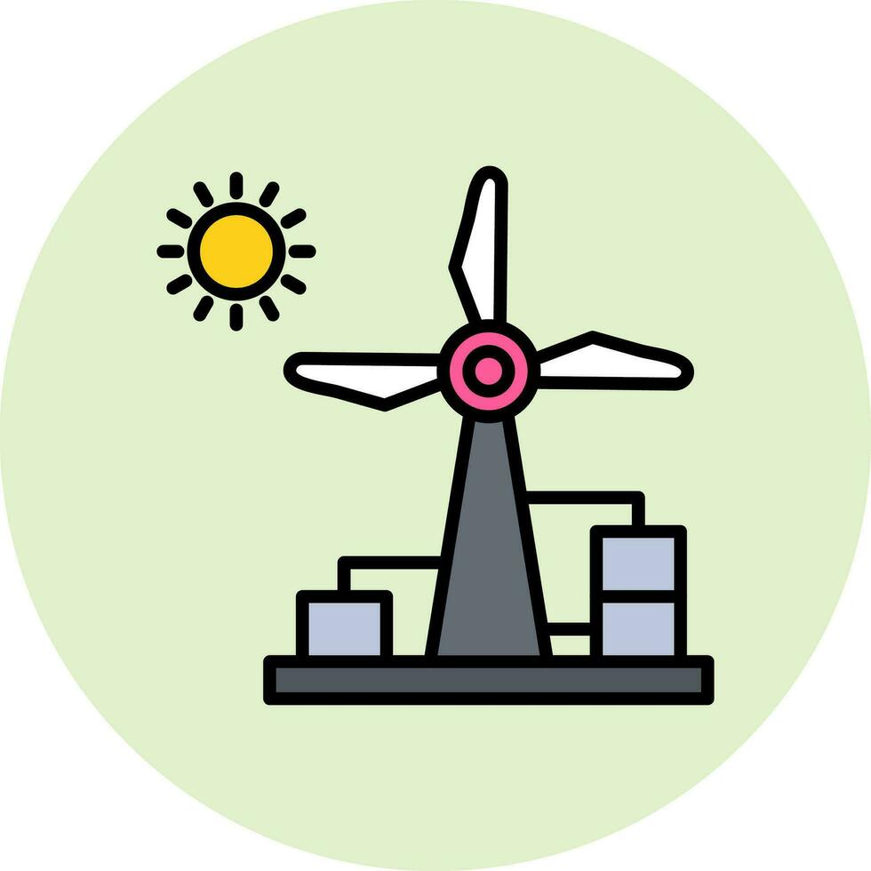 Wind Energy Vector Icon