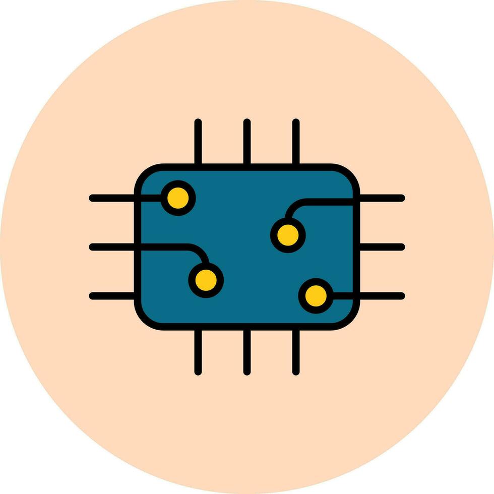 icono de vector de chip