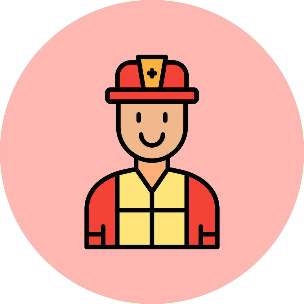 Firefighter Vector Icon