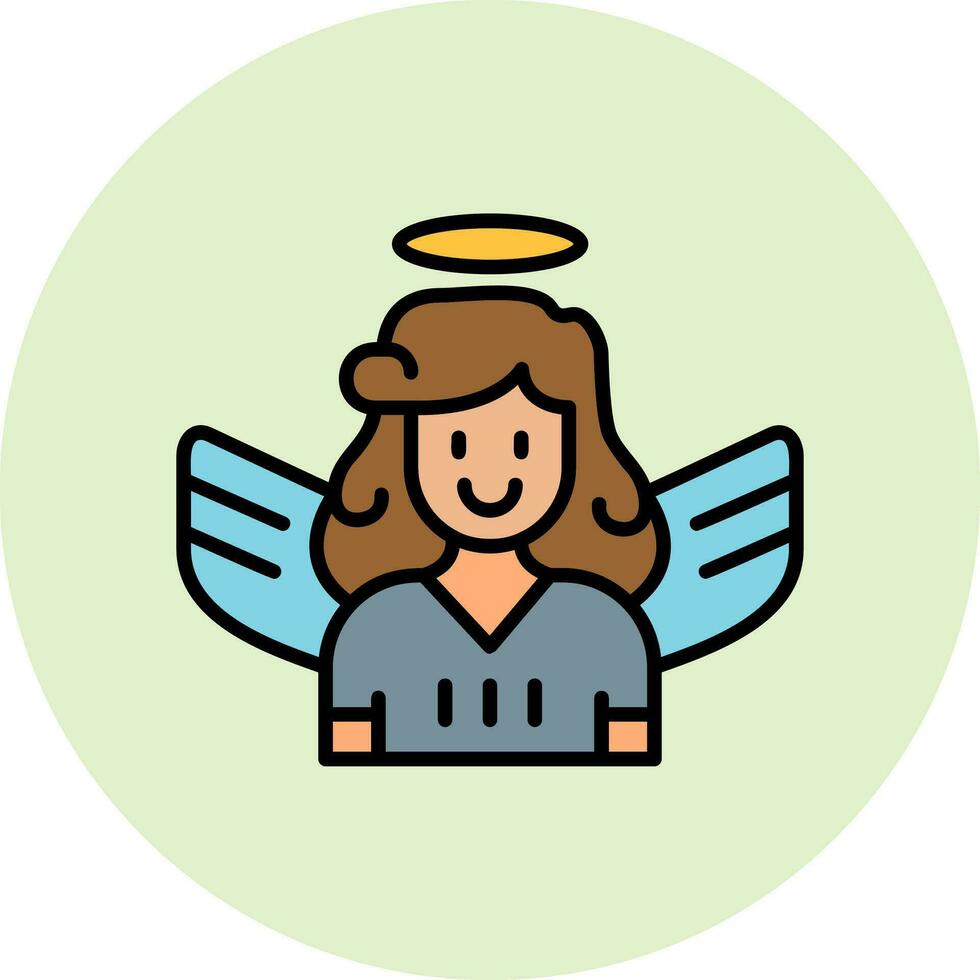 ángel vector icono