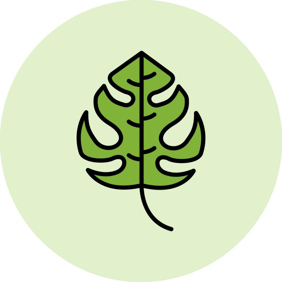 monstera vector icono