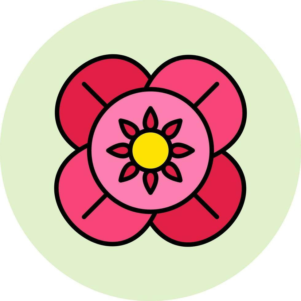 icono de vector de hibisco