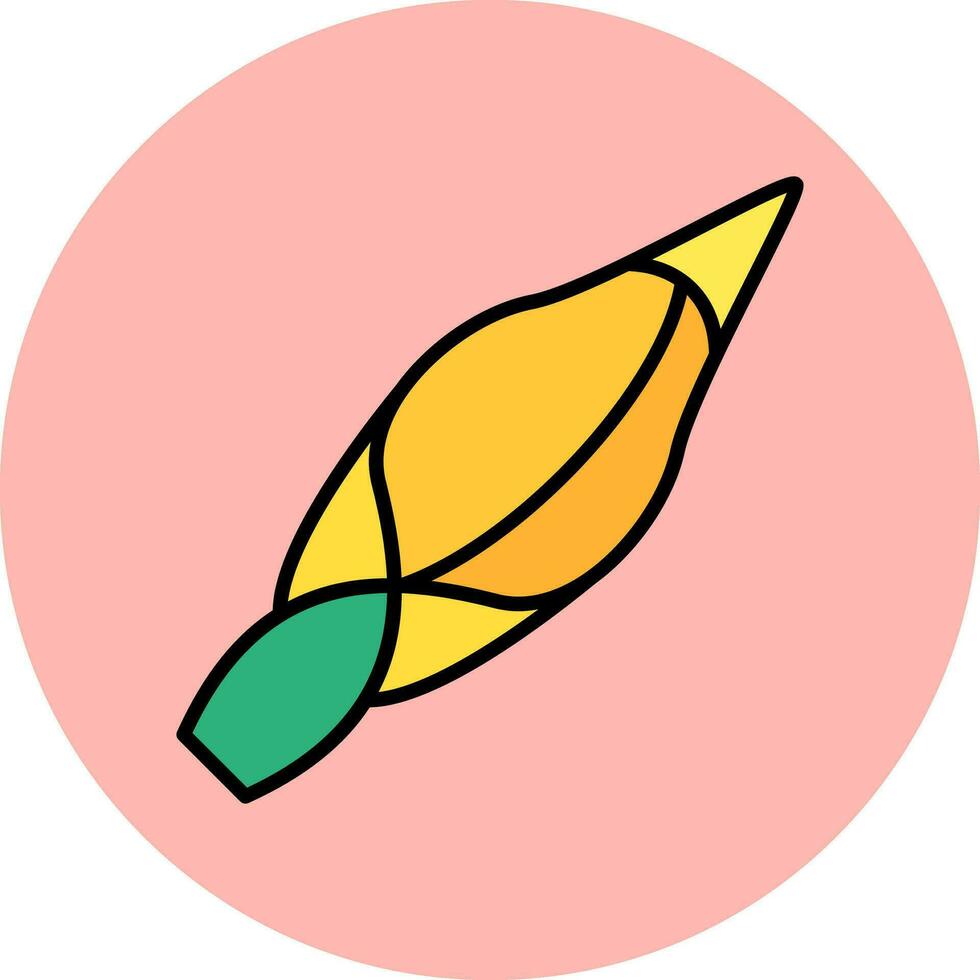 Colocasia Esculenta Vector Icon
