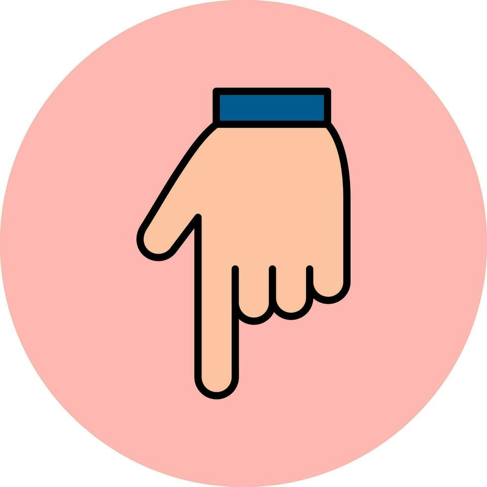 Down Vector Icon