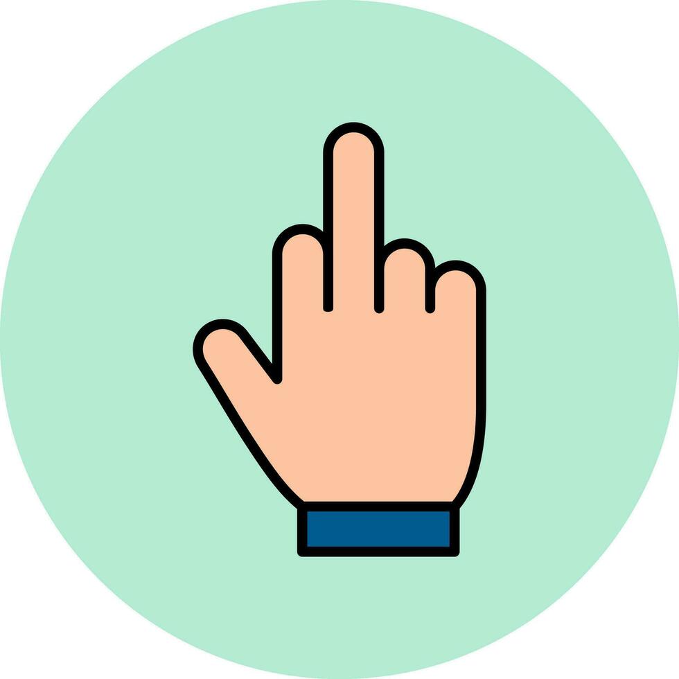 Middle Finger Vector Icon