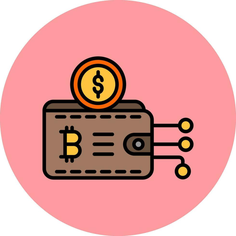 Crypto Wallet Vector Icon