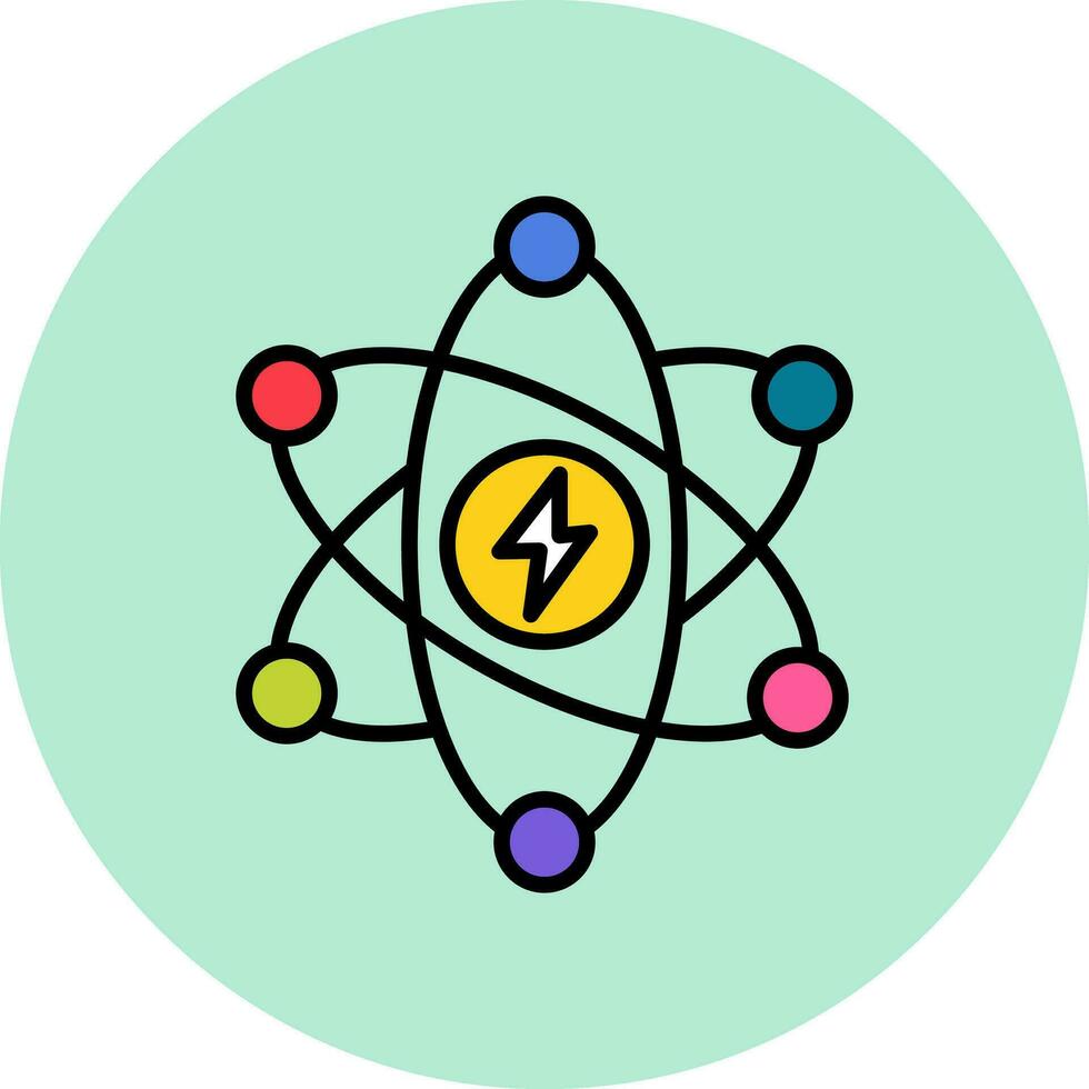 Atomic Energy Vector Icon