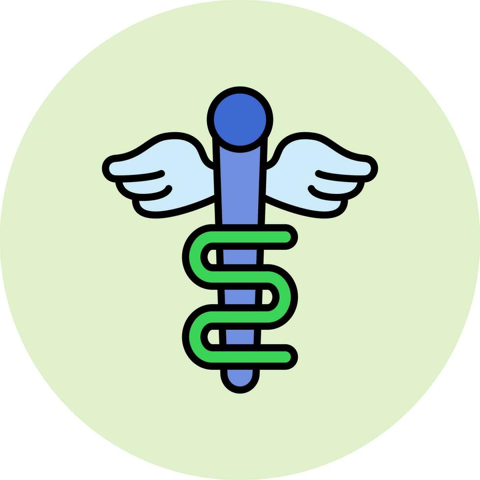 Rod Of Asclepius Vector Icon