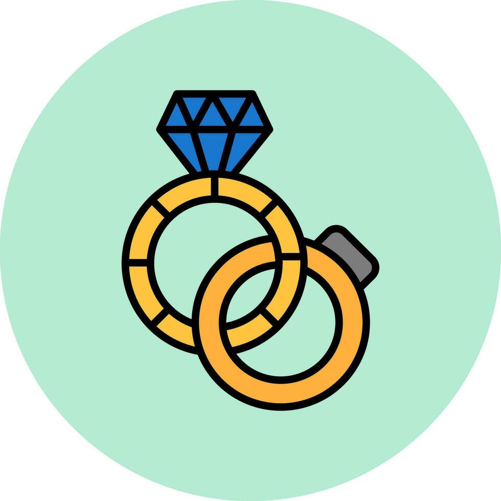 Diamond Ring Vector Icon