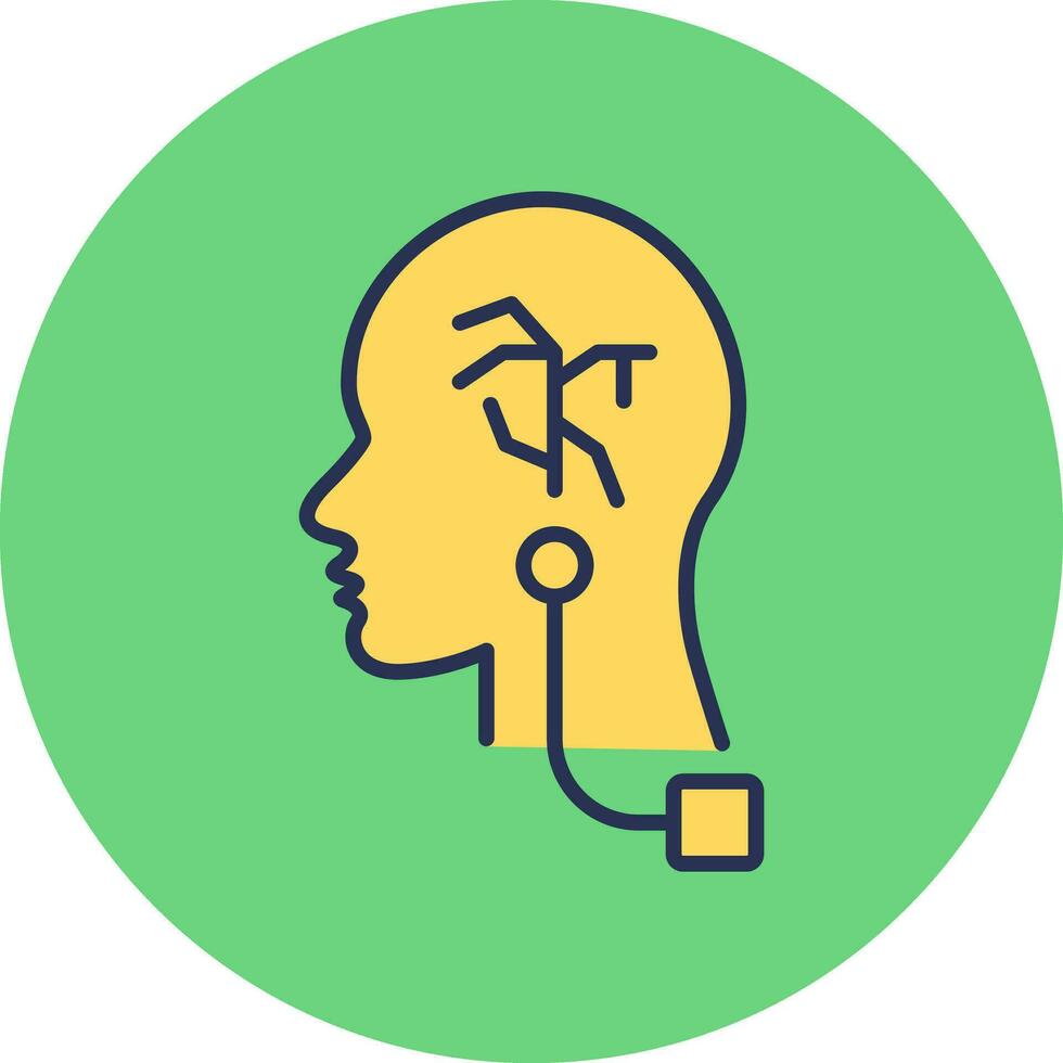 Vagus Nerve Stimulation Vector Icon