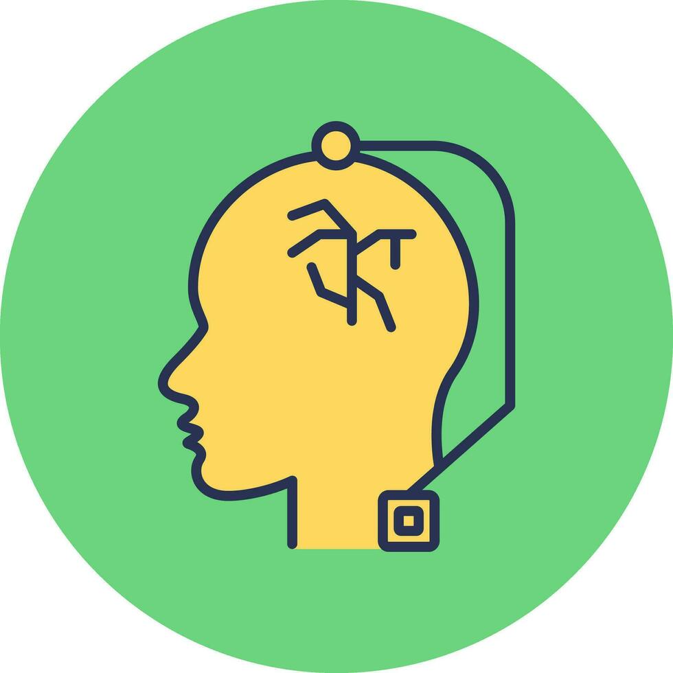 Deep Brain Stimulation Vector Icon