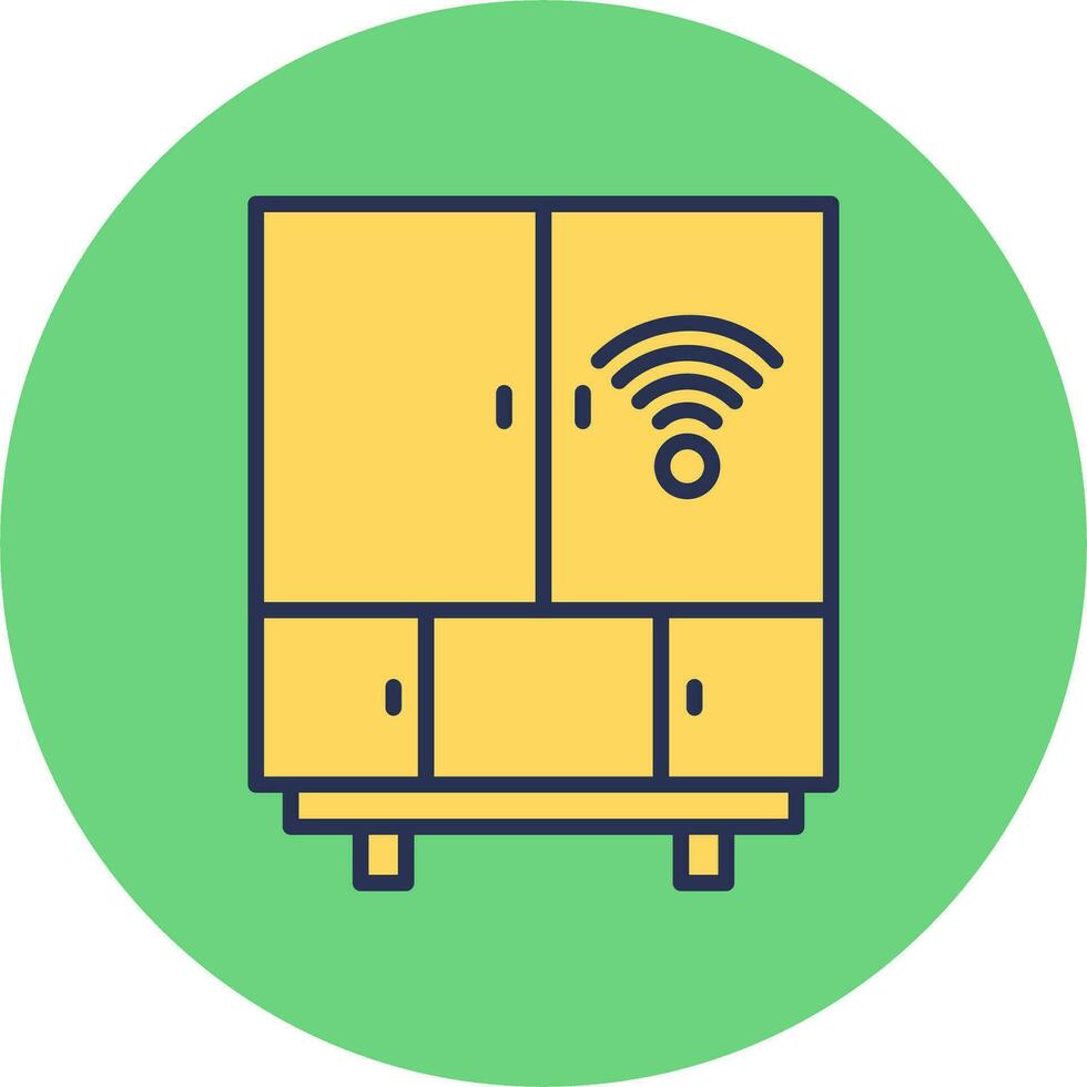 Smart Fridge Vector Icon