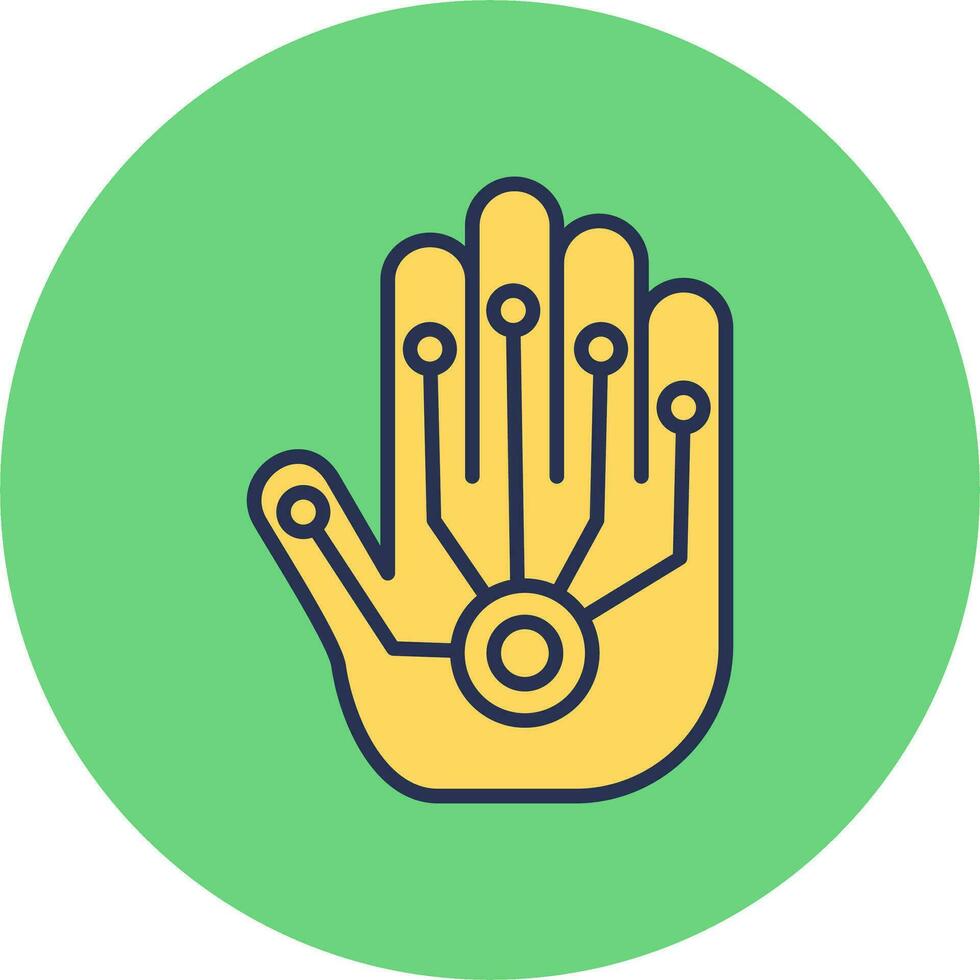 Wired Gloves Vector Icon