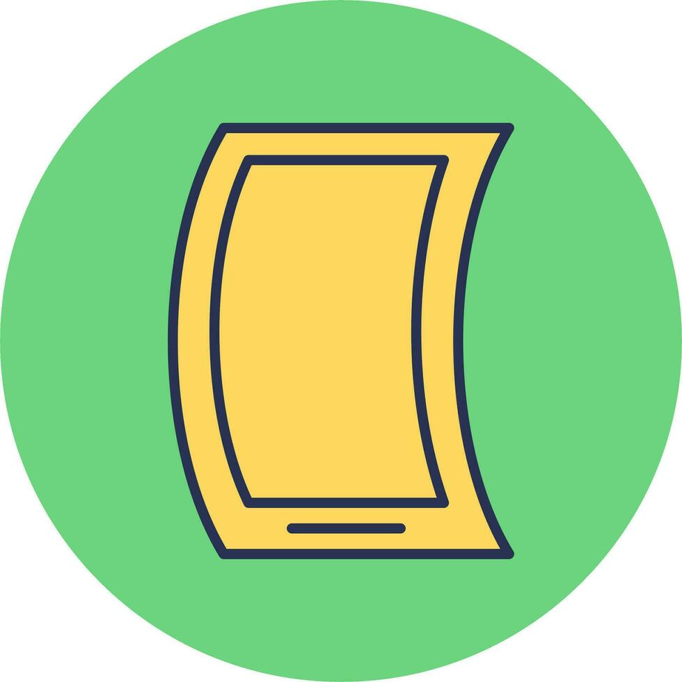 Flexible Mobile Phone Vector Icon