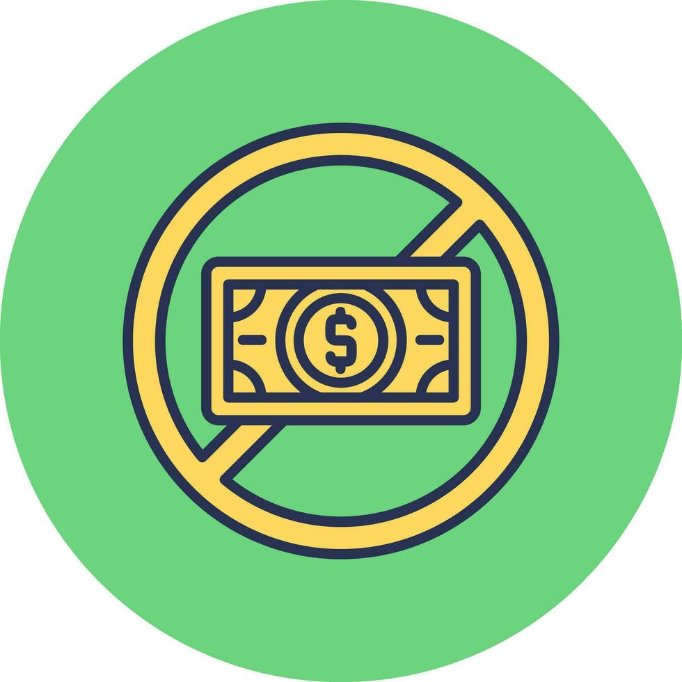 No Money Vector Icon