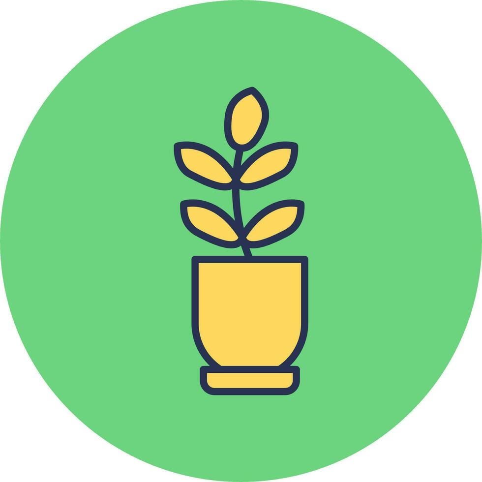 Ficus Elastica Vector Icon