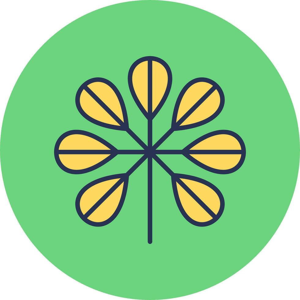 Dwarf Schefflera Vector Icon