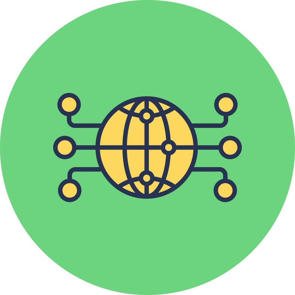 Global Network Vector Icon