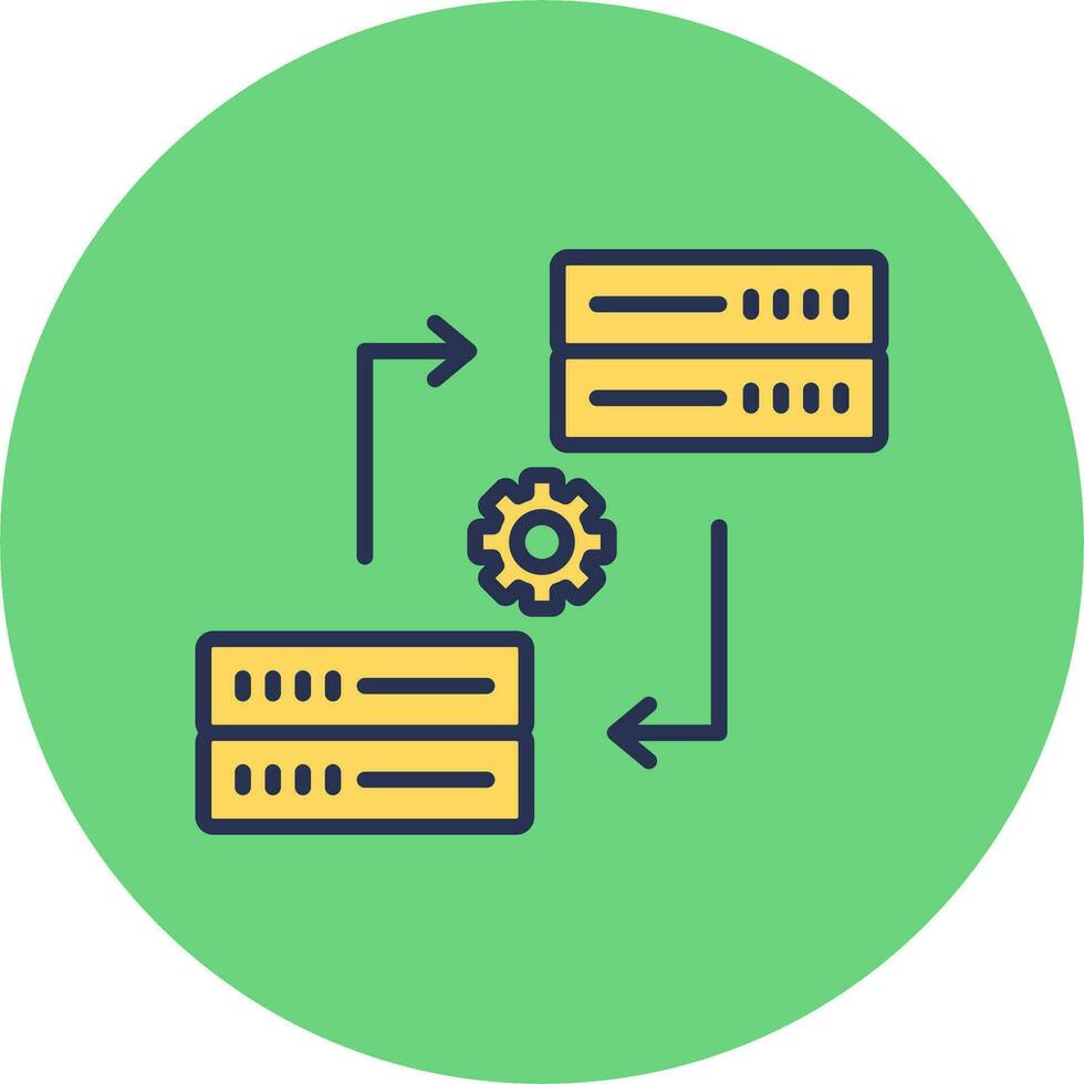 Data Synchronization Vector Icon
