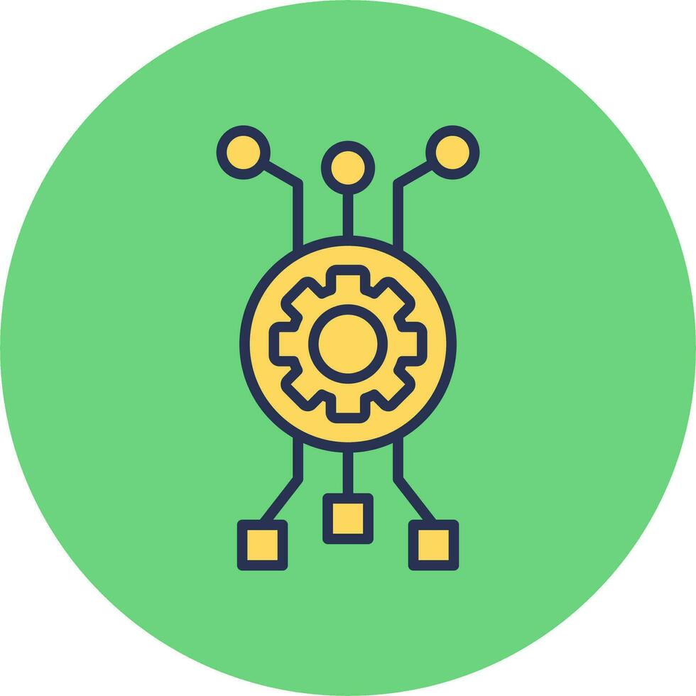 icono de vector de algoritmo