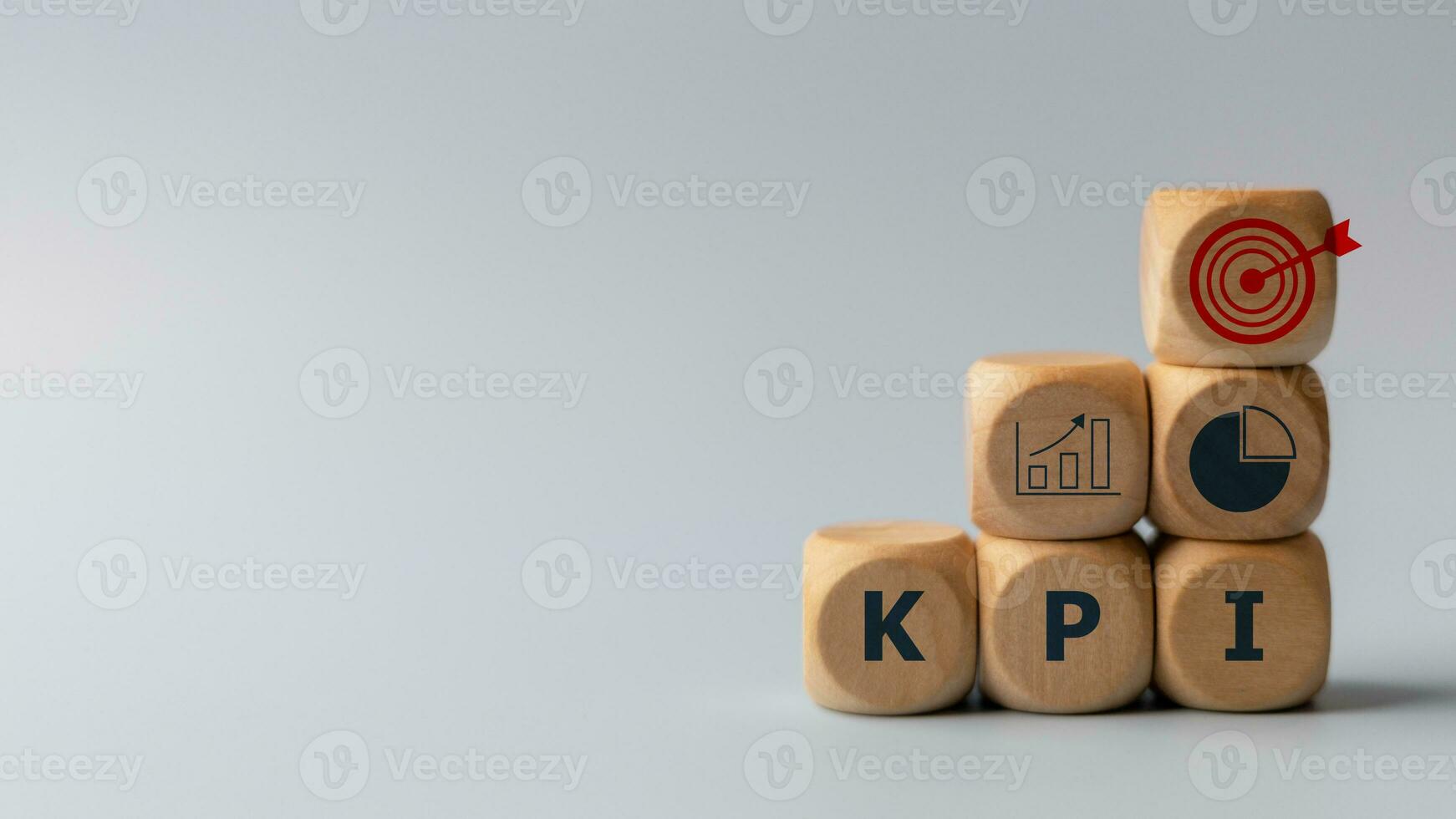 Business goals, performance results, and indicators. For business planning and measuring success, target achievement. KPI, Key Performance Indicator. photo