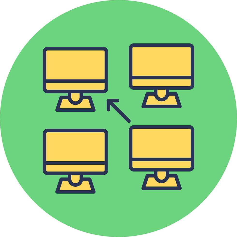 Decentralized Vector Icon