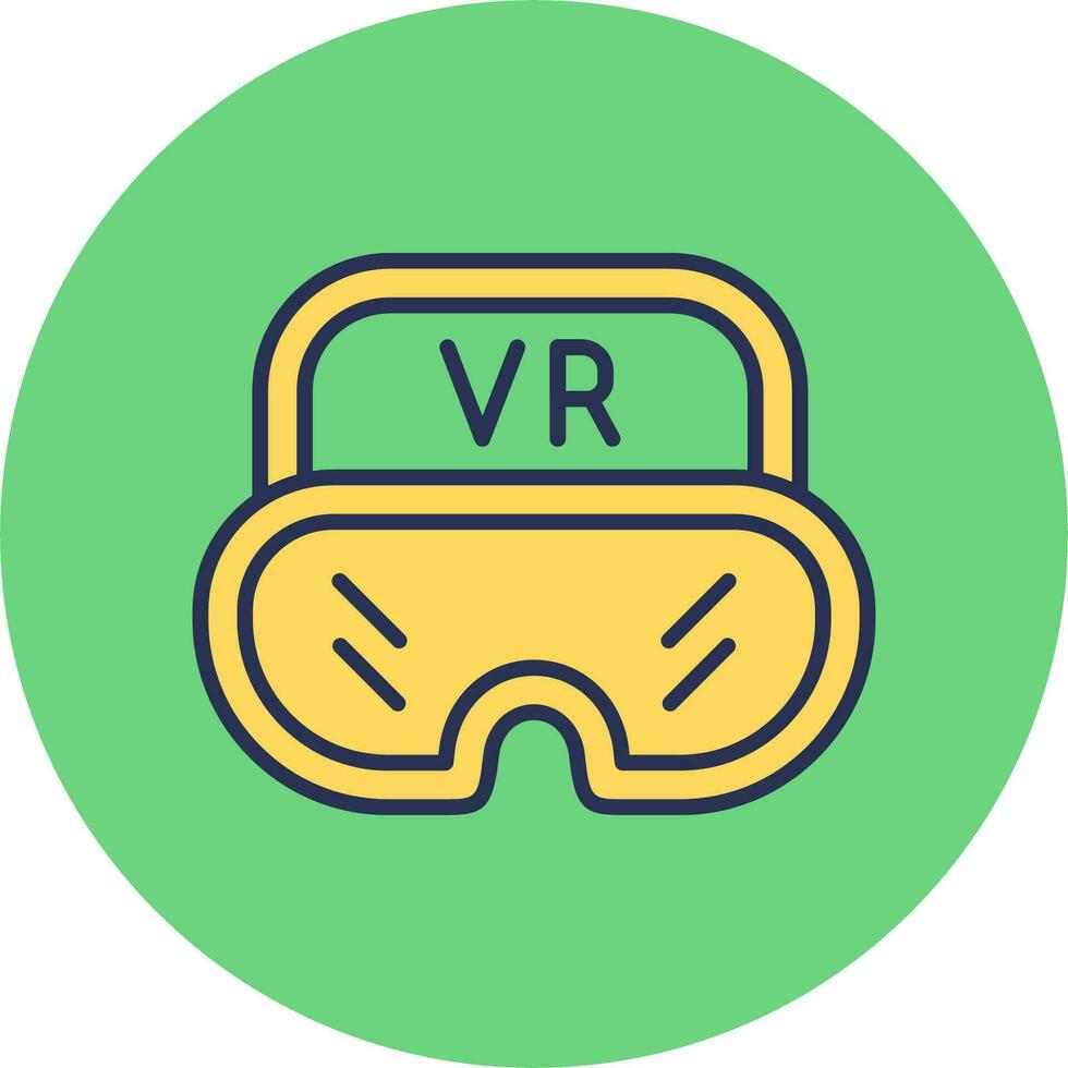 virtual lentes vector icono