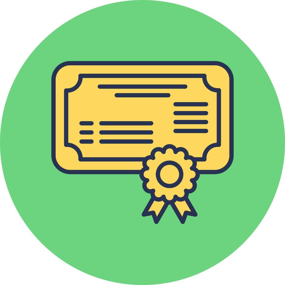 icono de vector de certificado