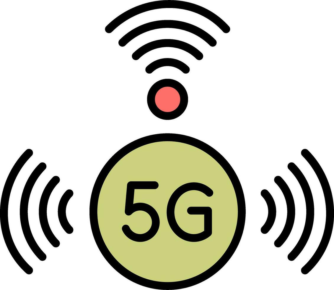 icono de vector de 5g