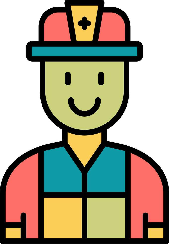 Firefighter Vector Icon