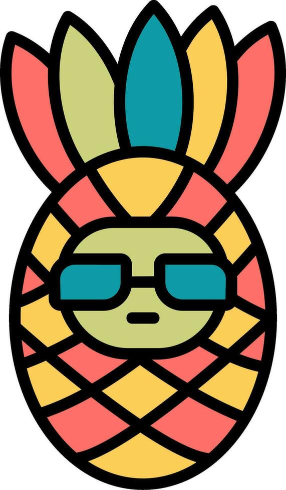 Pineapple Vector Icon