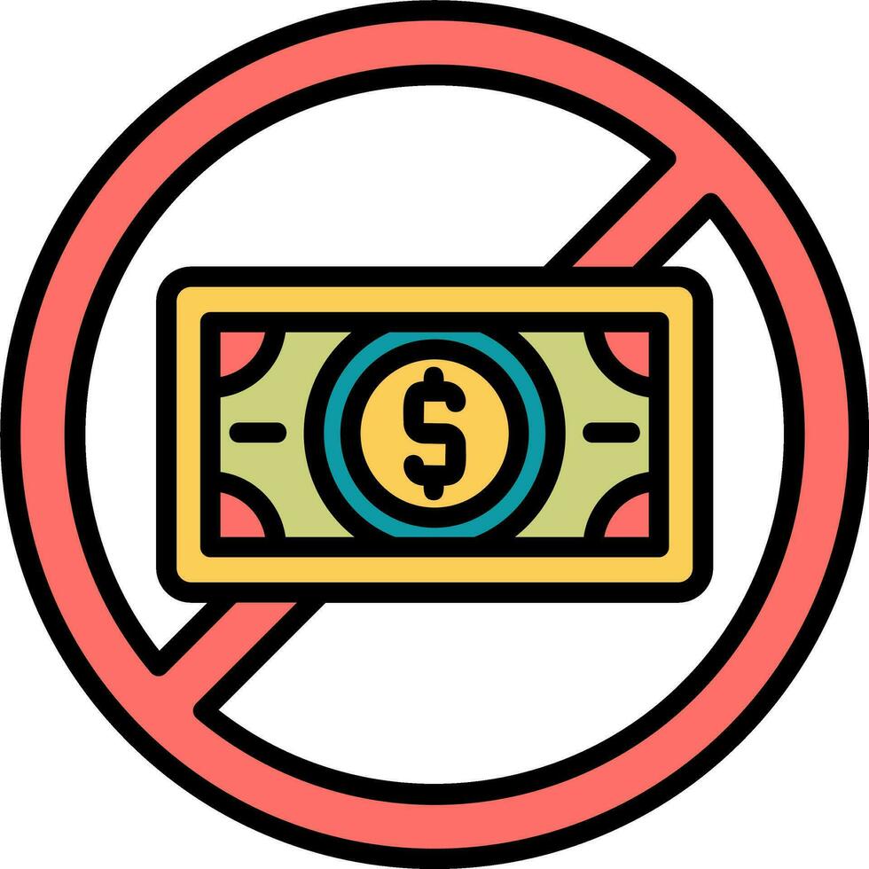 No Money Vector Icon