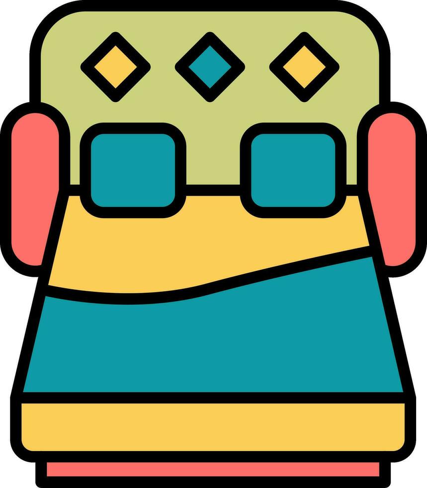 Sofa Bed Vector Icon