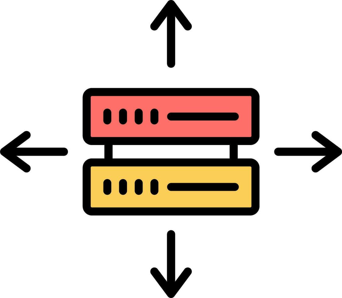 icono de vector de datos