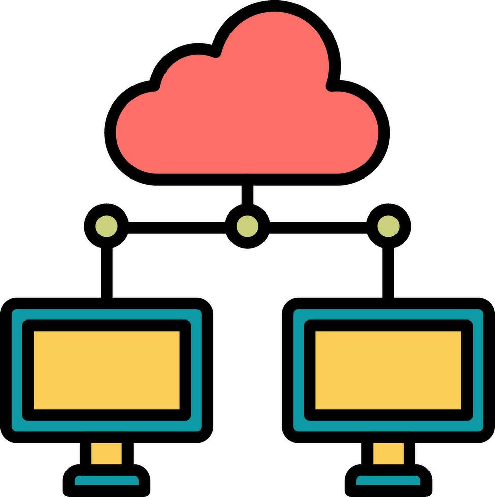 Cloud Computing Vector Icon