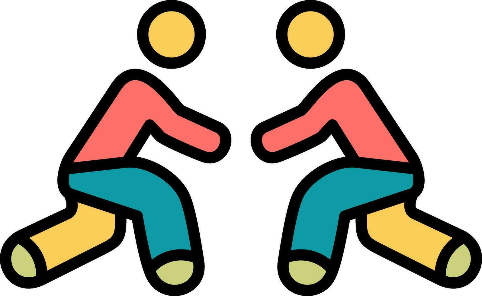 Wrestling Vector Icon