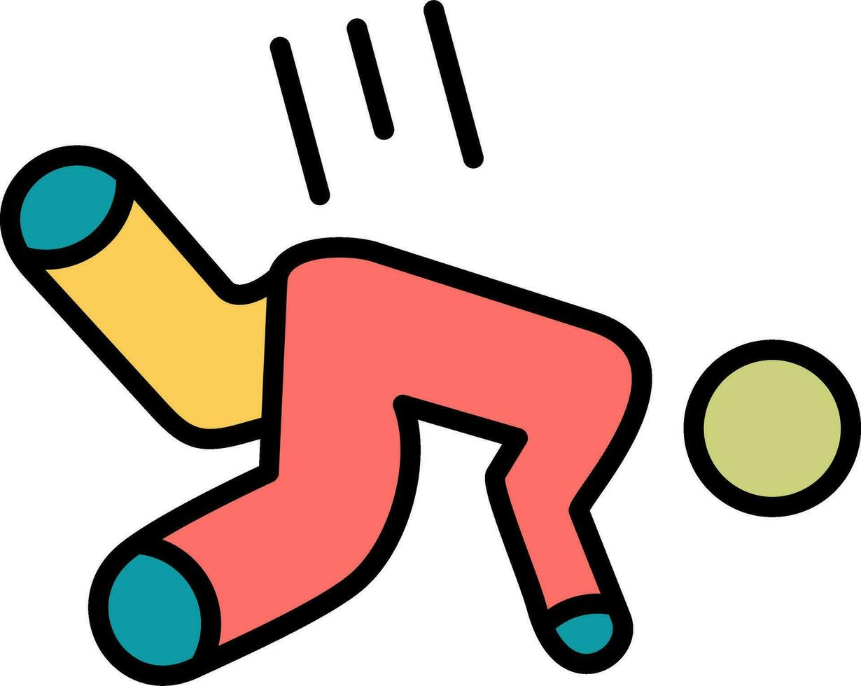 Falling Down Vector Icon
