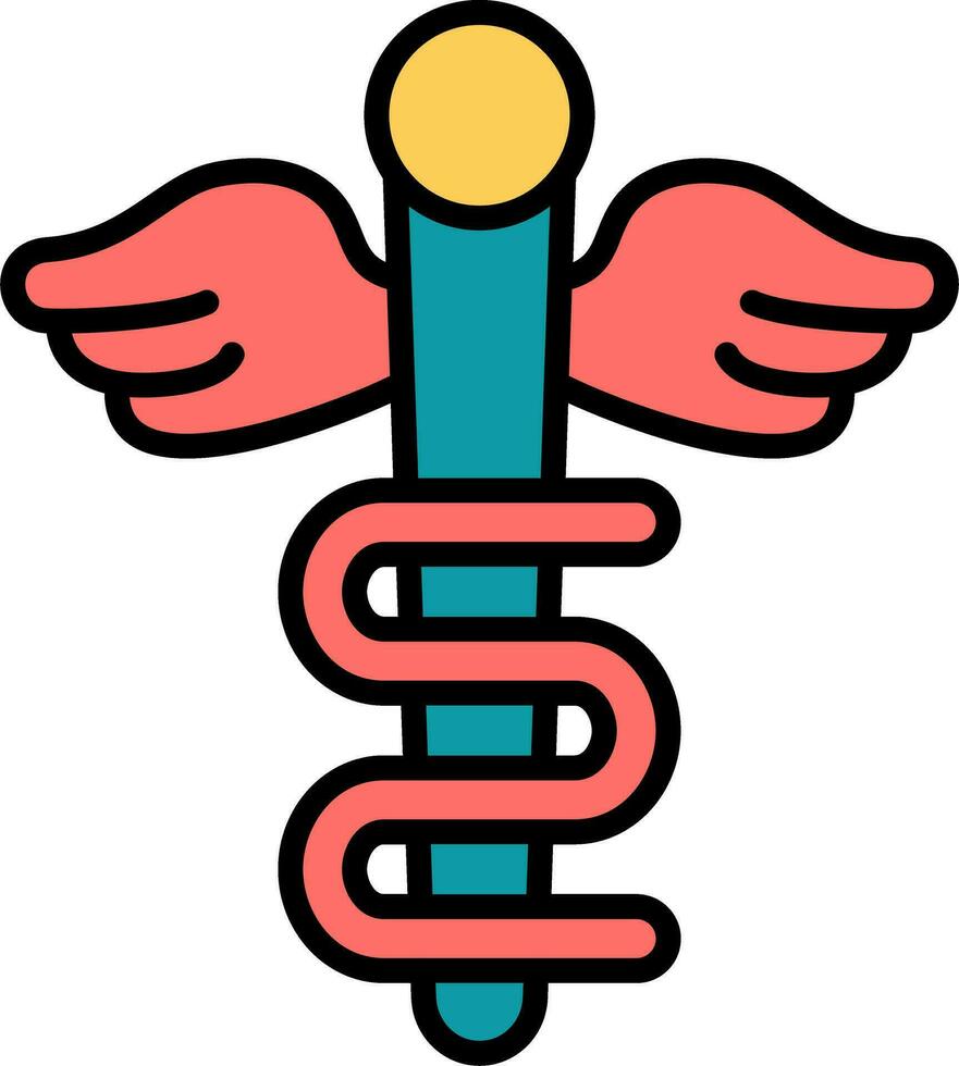 Rod Of Asclepius Vector Icon