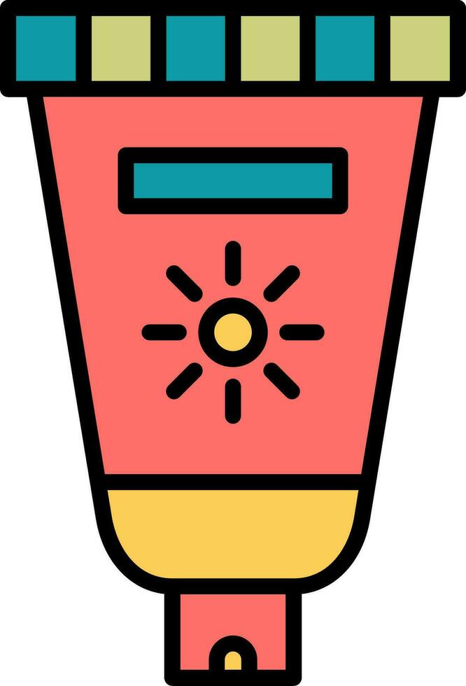 Sunscreen Vector Icon