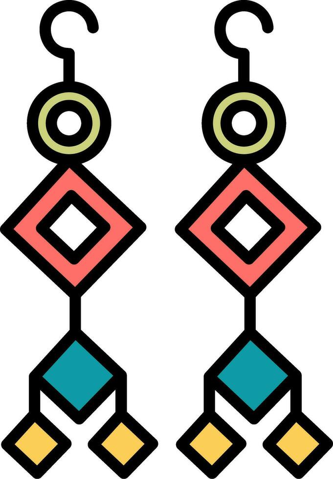 Earrings Vector Icon