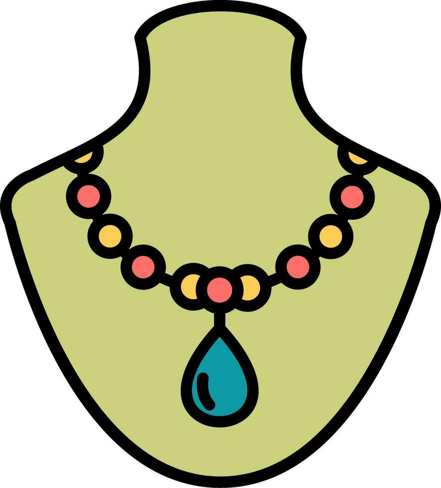 icono de vector de collar