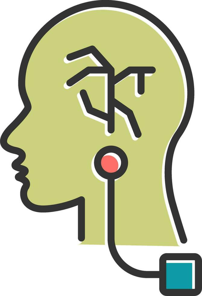 Vagus Nerve Stimulation Vector Icon